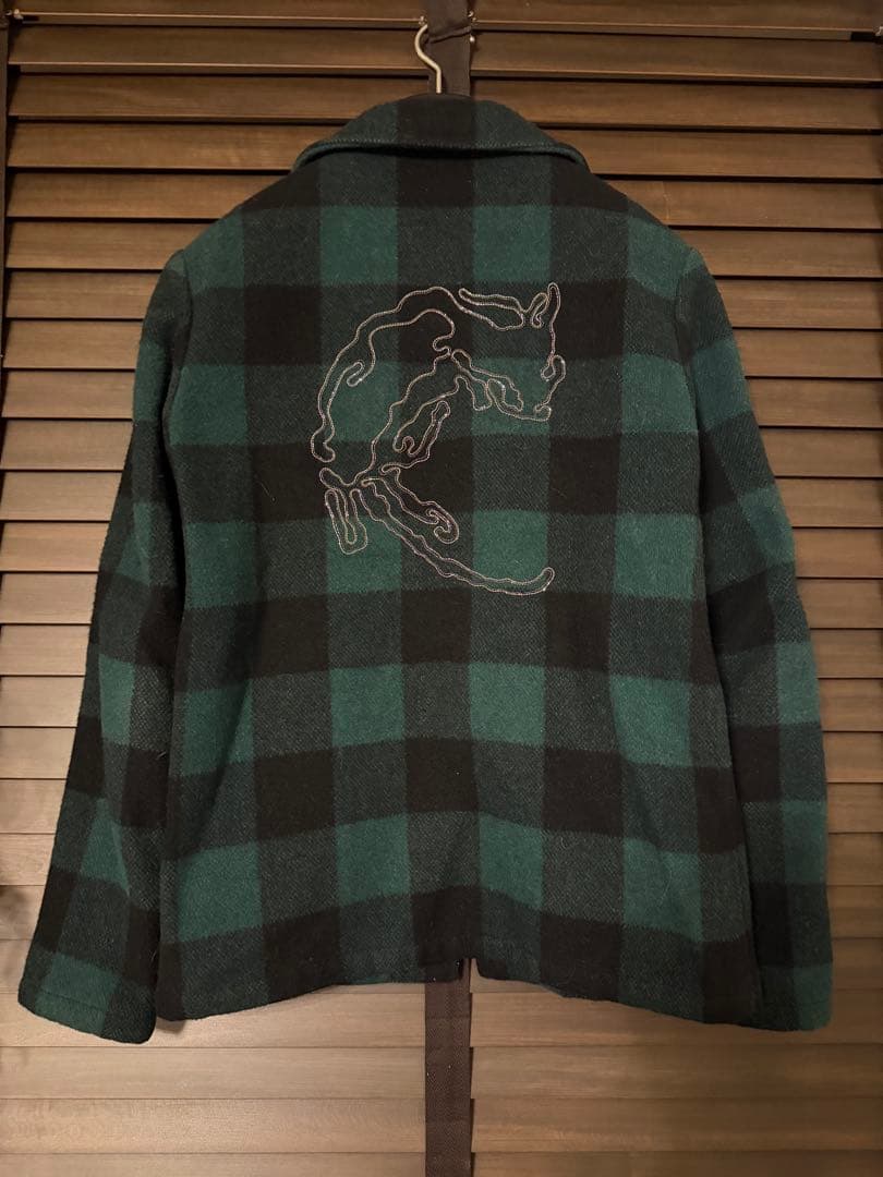 【エディ期】SAINT LAURENT チェック ジャケット ブルゾン 13aw