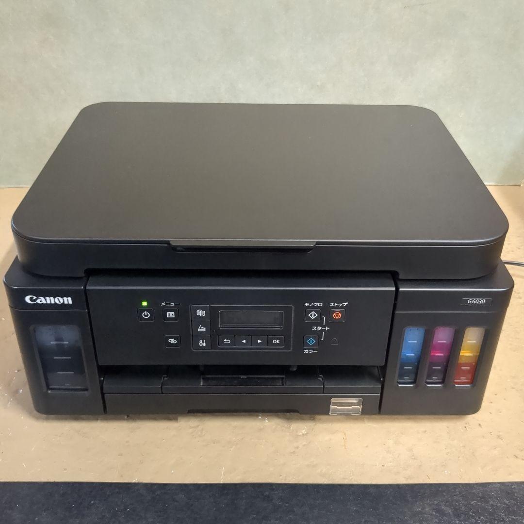 (s) 美品　Canon G6030 インクゼットプリンター 複合機ギガタンク 特大容量タンク「GIGA TANK」を搭載したインクジェットプリンター