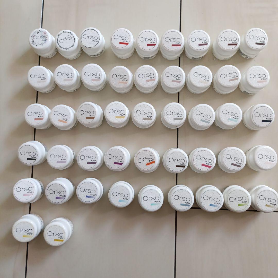 【新品未使用】Orsoジェル カラージェル　47色　おまけ付き