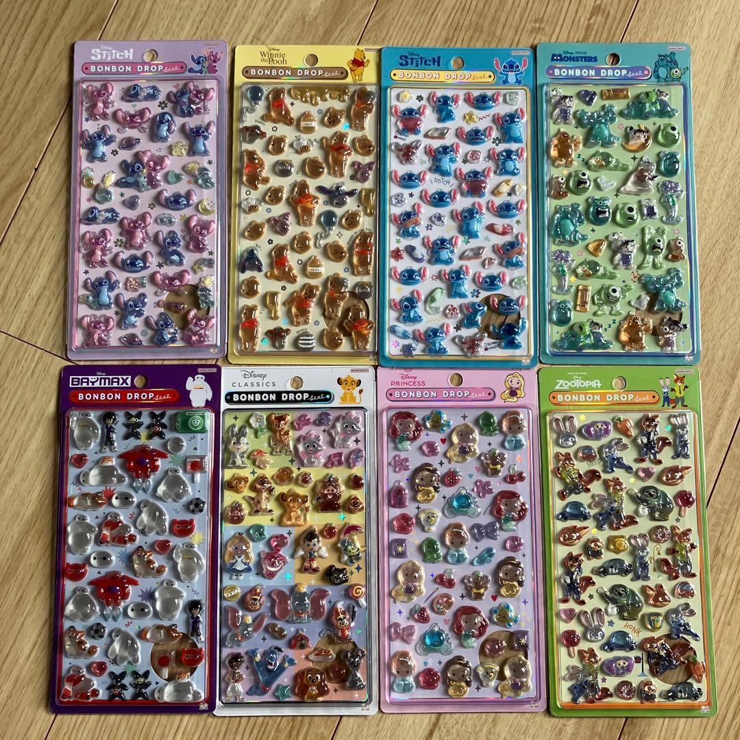 BONBON DROPシール　新作　ディズニー　8枚セット