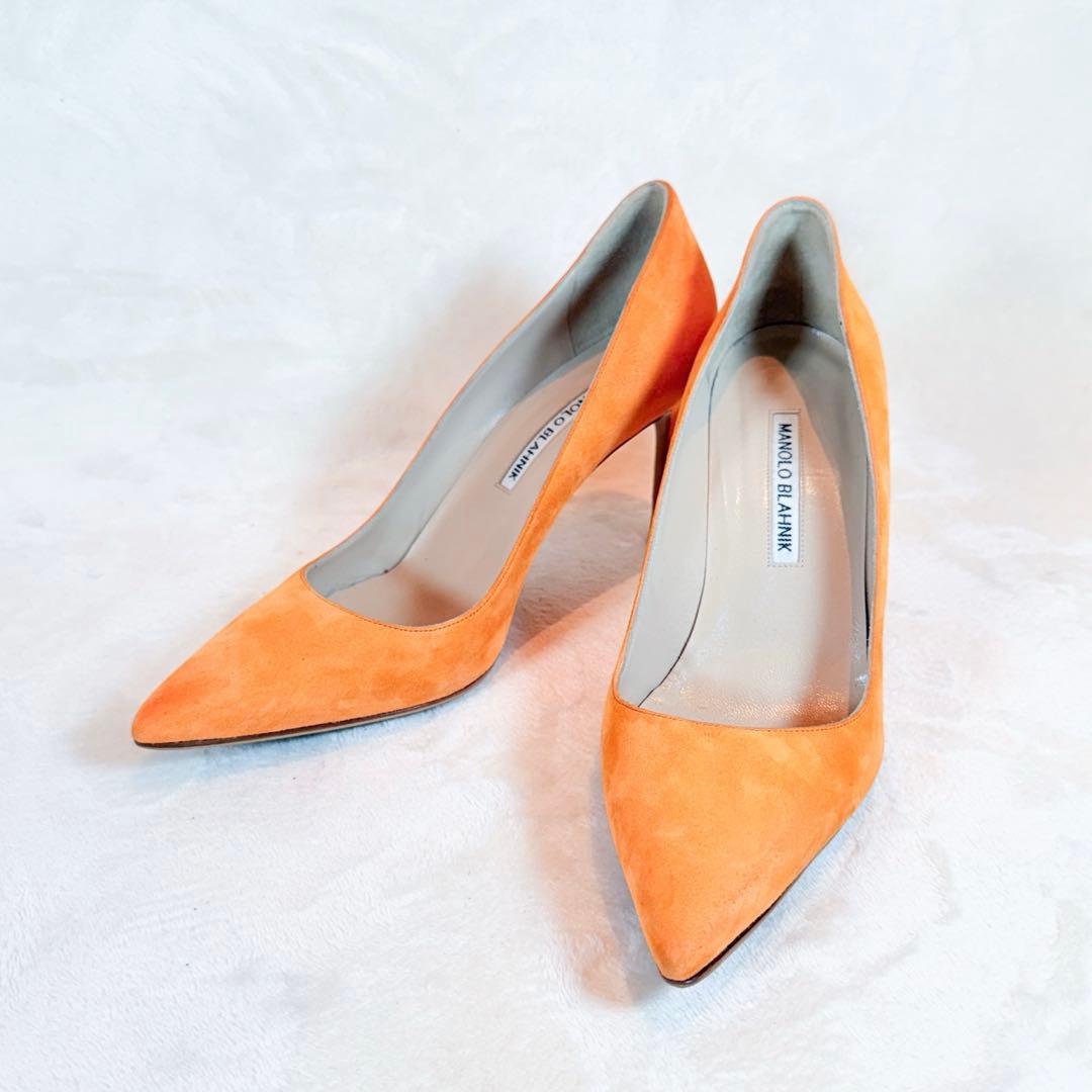 【美品】MANOLO BLAHNIK マノロブラニク スエード パンプス