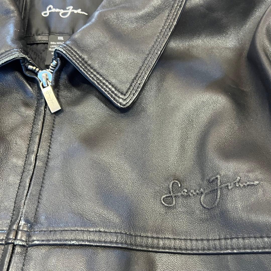 Y2K SEAN JOHN（ショーンジョン）レザージャケット/XXL/ブラック