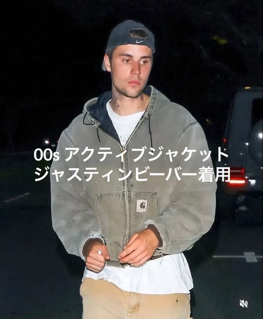 希少サイズ カーハート アクティブジャケット J68 CHT ジャスティン着用