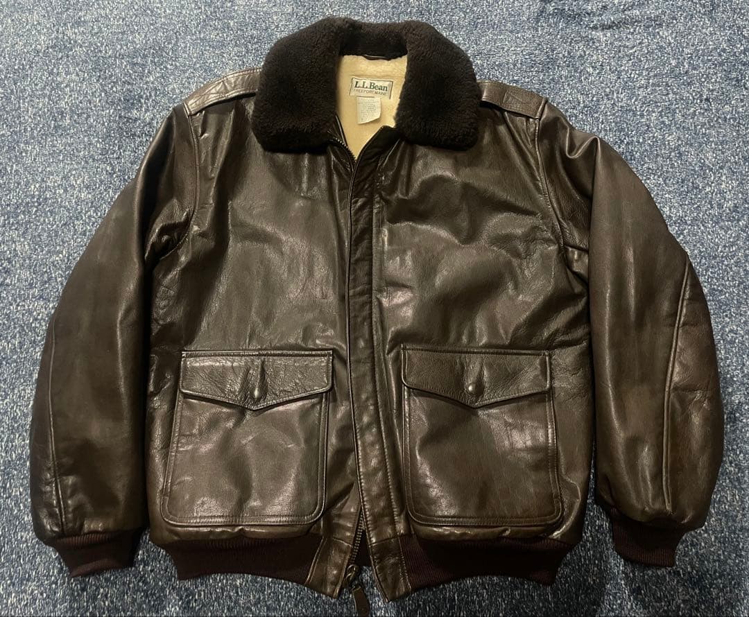 l.l.bean G-1 レザー　ボア　フライトジャケット　M USA製
