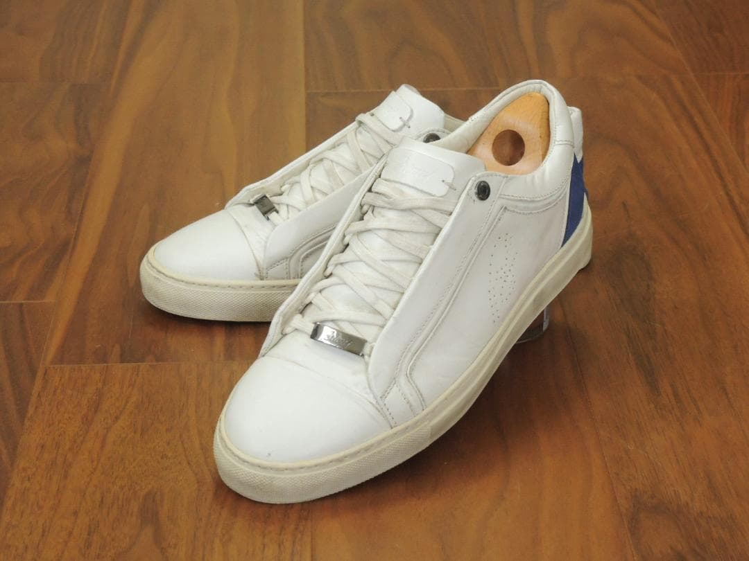 ブリオーニ　Brioni　レザースニーカー　6　JP24.5　最高級モデル10万 ブリオーニ Brioni レザースニーカー 6 JP24.5 最高級モデル10万