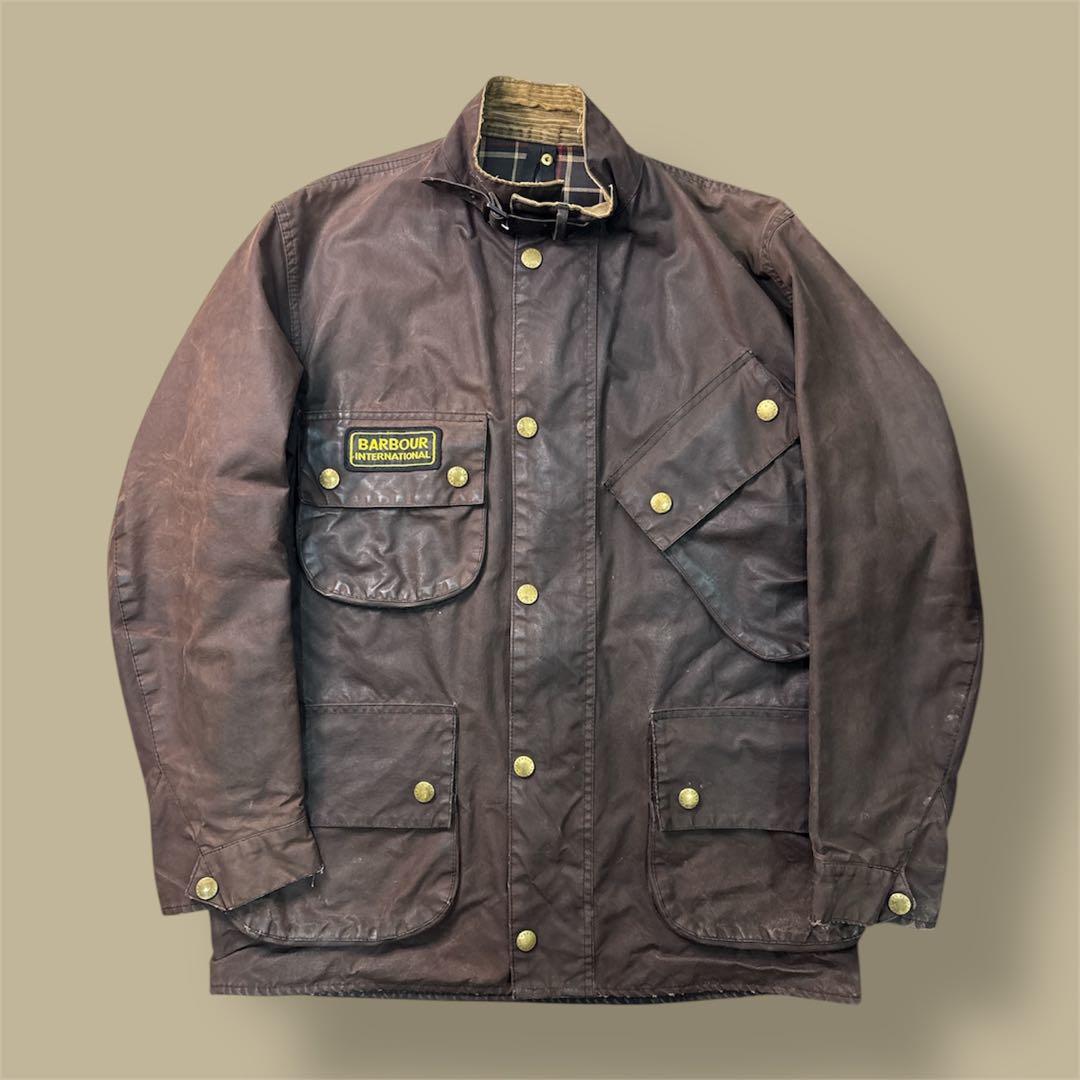 90s barbour international 1997年 オイルド 97年製 90年代 英国製 Barbour INTERNATIONAL SUIT バブアー