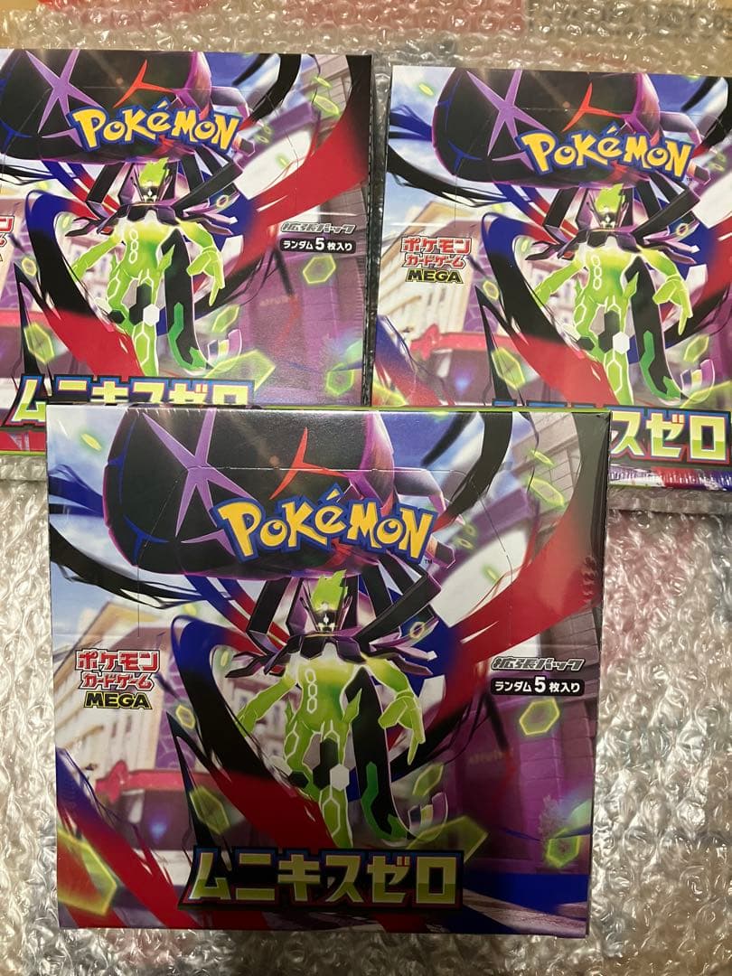 ⭐*︎様 未開封シュリンク付き　ムニキスゼロ　3box まとめ売り　ポケモンカー ポケモンカード ムニキスゼロ 新品未開封 シュリンク付き 3BOX - メルカリ