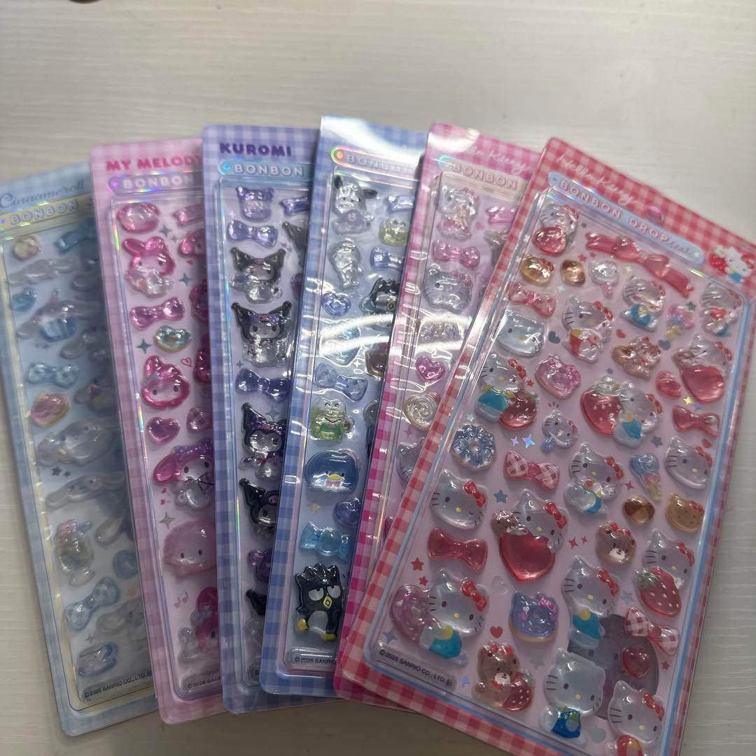 【正規品】ボンボンドロップシール サンリオ 第2弾 サンスター文具 ☆サンスター文具 ボンボンドロップシール サンリオ
