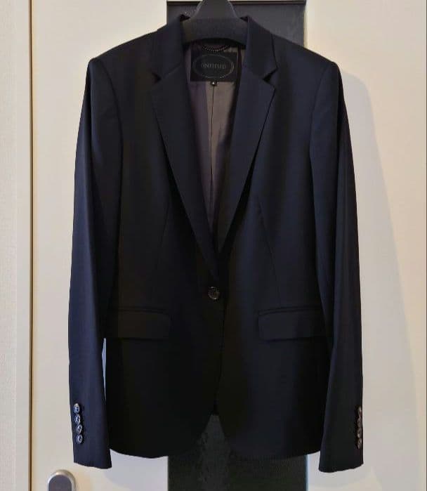 UNTITLED アンタイトル セットアップ③ ブラック 4 上下 セットアップ可能】カラーレスジレ（ベスト） | UNTITLED（アン