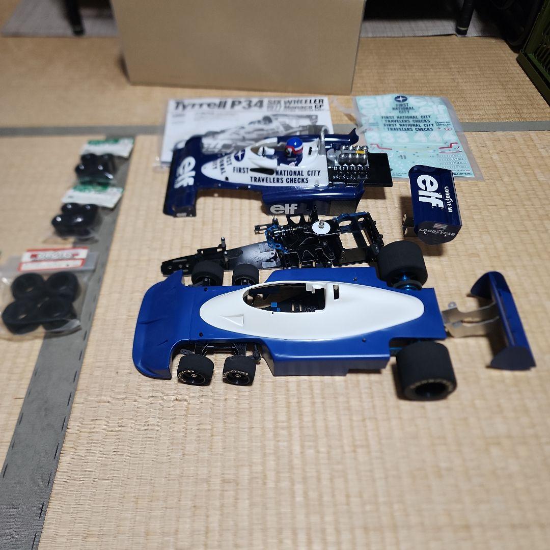 (ジャンク)タミヤTyrrell P34 ラジコンと改造シャーシ　NCNR ジャンク)タミヤTyrrell P34 ラジコンと改造シャーシ NCNR ジャンク