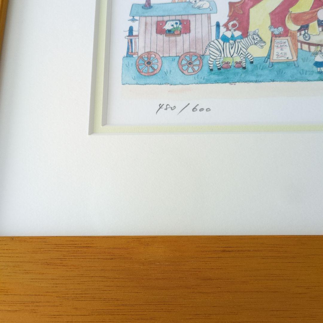 クリーブ 額付き サイン ·エディション有り 限定版画 人気画家 作品