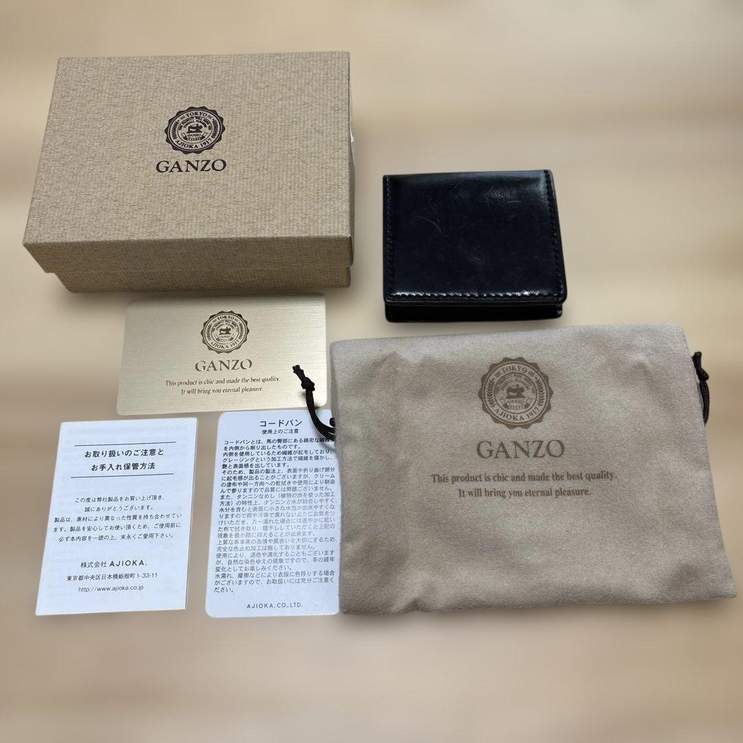 GANZO SHELL CORDOVAN 2（シェルコードバン2)BOX小銭入れ SHELL CORDOVAN 2(シェルコードバン2) BOX小銭入れ｜シェルコードバン