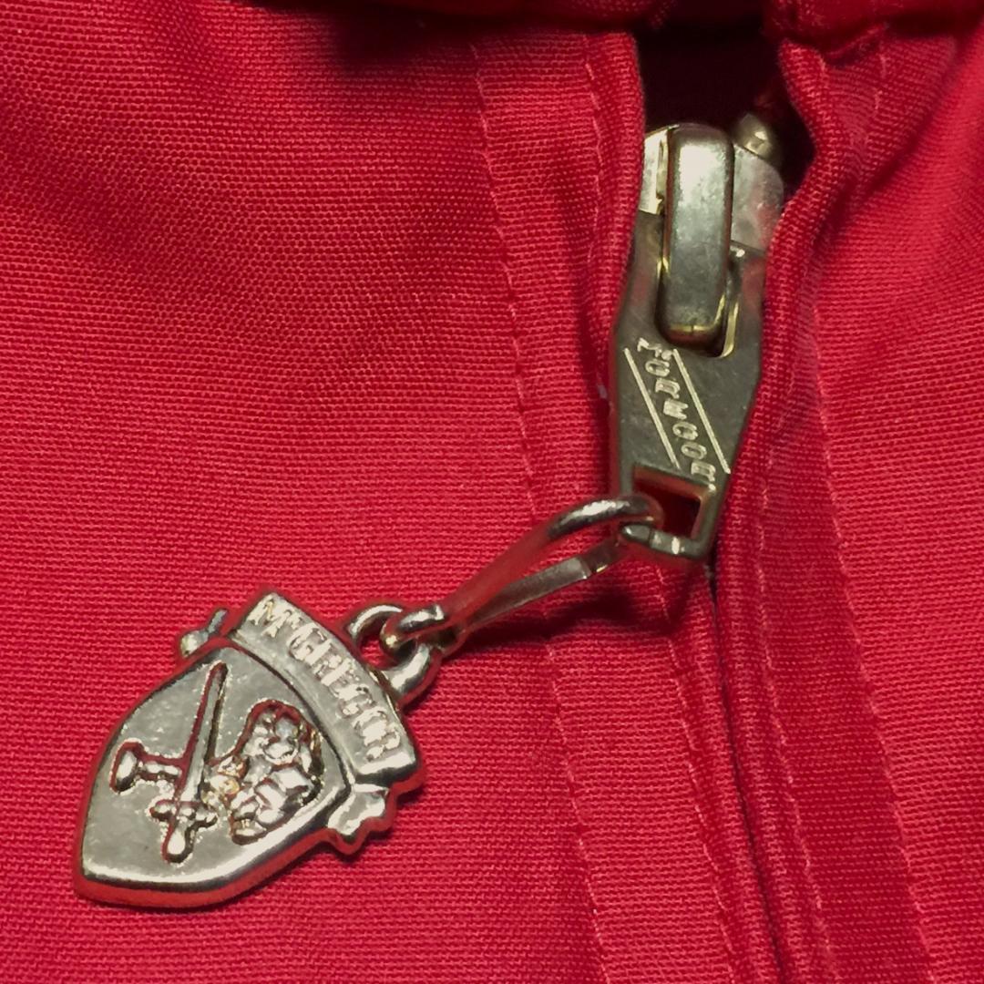 極美品 McGREGOR 日本製 ドリズラージャケット スイングトップ 赤 M