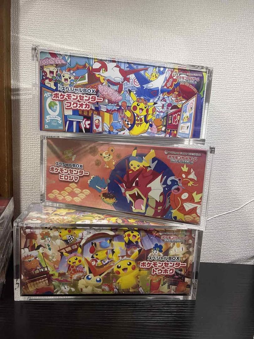 ポケモンカードBOX用 アクリル保護ケース トウホク ヒロシマ フクオカ X6 ポケモンカードBOX用 アクリル保護ケース トウホク ヒロシマ フクオカ