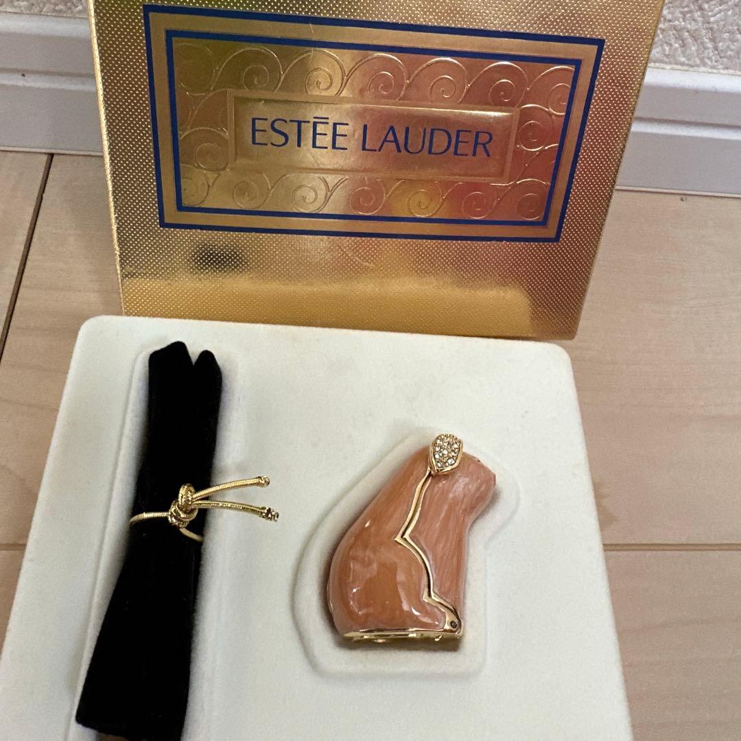 激レア ESTEE LAUDER 練り香水 ブタ 豚 pig レトロ 香水