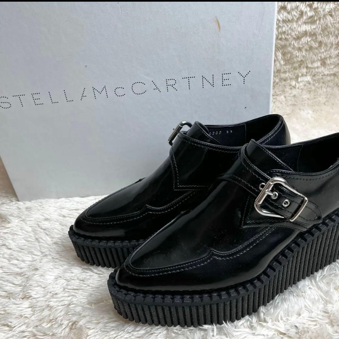 Stella McCartney ブラックレザー ローファー 中古・古着通販】STELLA McCARTNEY (ステラマッカートニー) ビンクス