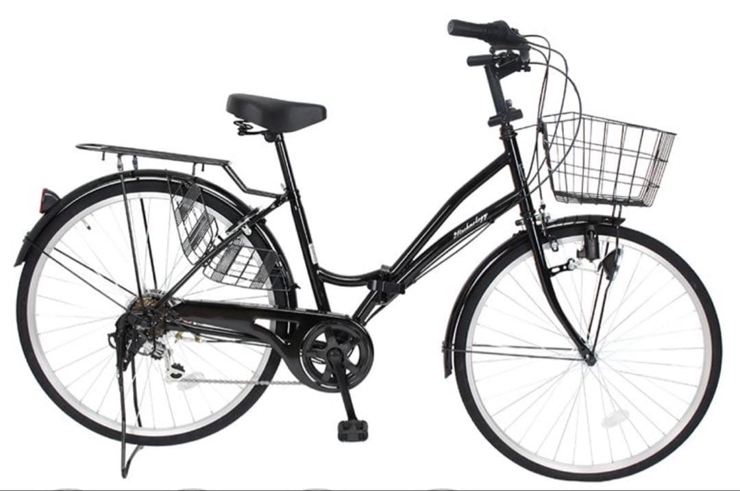 ブラック シティサイクル 前カゴ付き 4536896150278_0.jpg?size=n