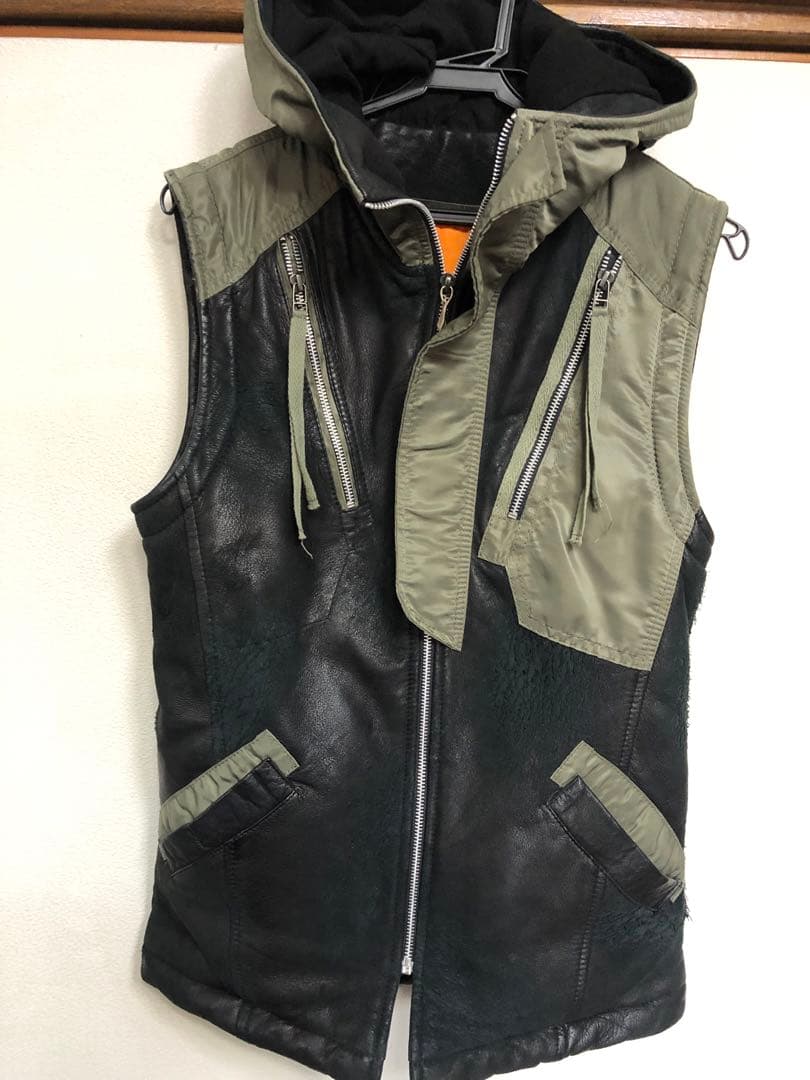 14th addictionシープスキンレザージレベストkmrii lgby2k - メルカリ