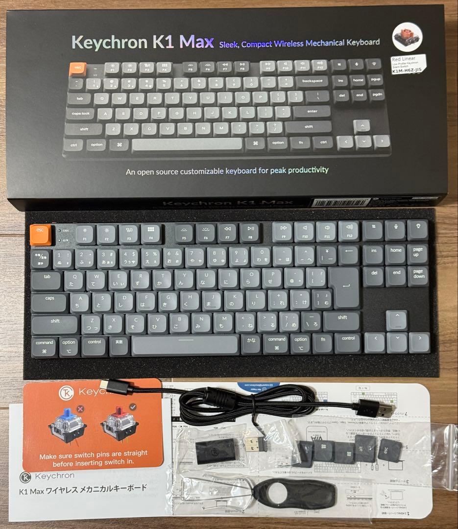 Keychron K1 Max Silent（静音）赤軸・日本語配列 - メルカリ