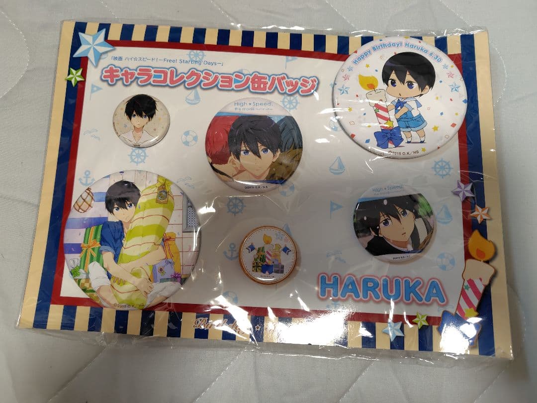 ハイスピード 七瀬遙 缶バッジ