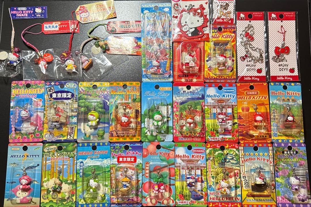 Hello kittyご当地キティ Kitty ストラップ サンリオ　まとめて