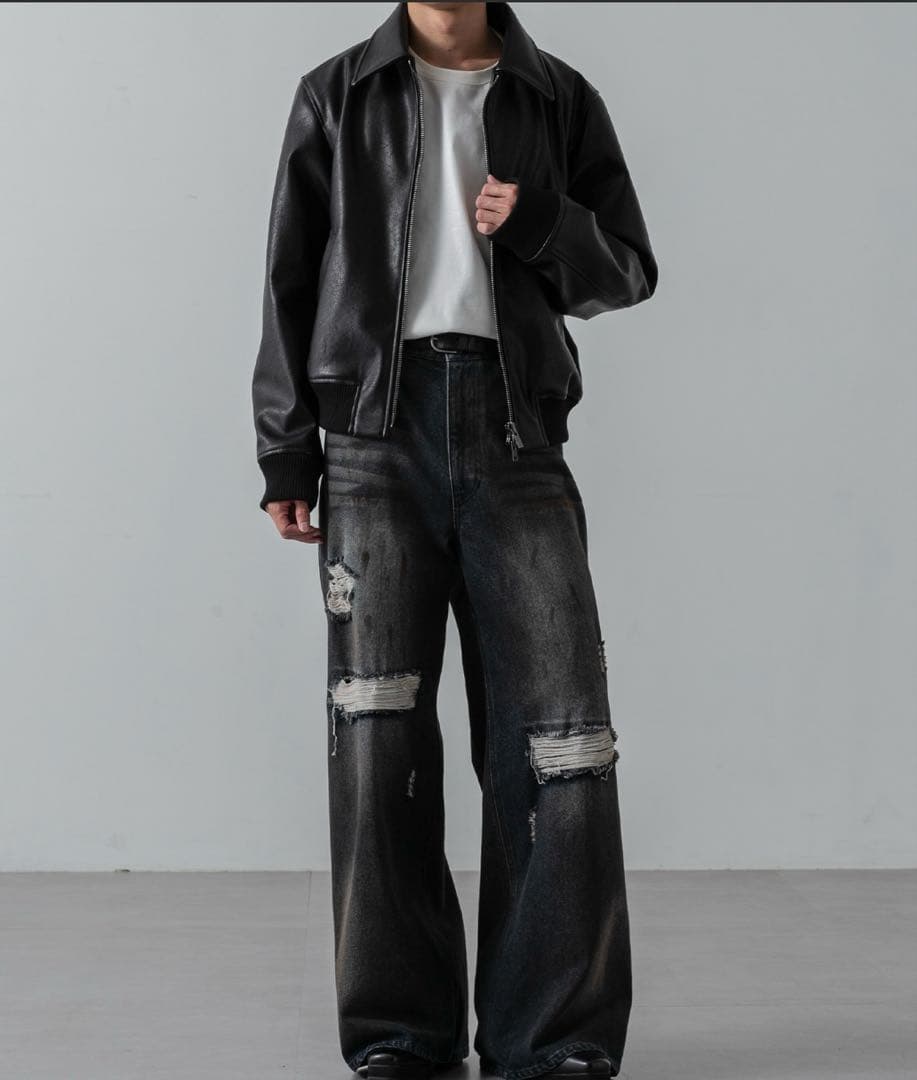 Deep Texture Blouson ディープテクスチャーブルゾン 黒 M