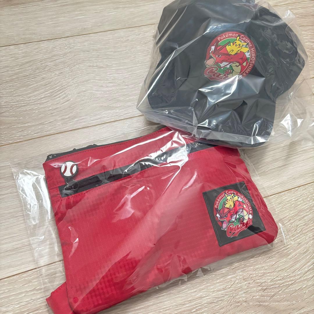 カープ×ポケモンセンターヒロシマ キャップ　ポケセン　コラボ　サコッシュ