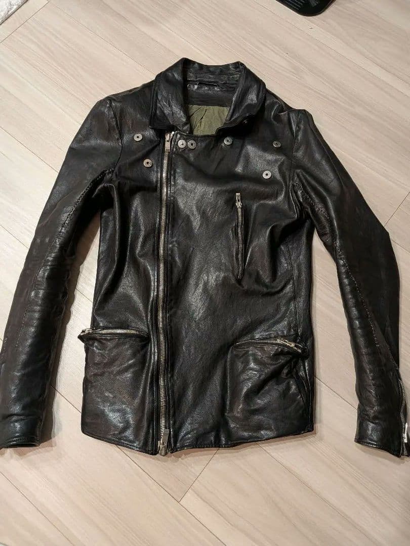 ピース ( ´▽｀)Incarnation カーフレザー ダブルライダース