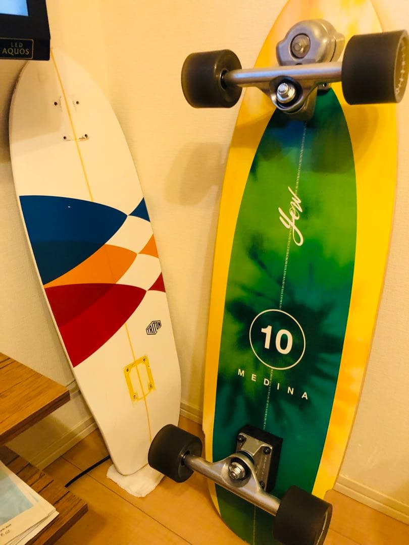 F*U様 yow スケートボード　セット売り YOW ヤウ ロング スケートボード コンプリート 33.5inch SHADOW