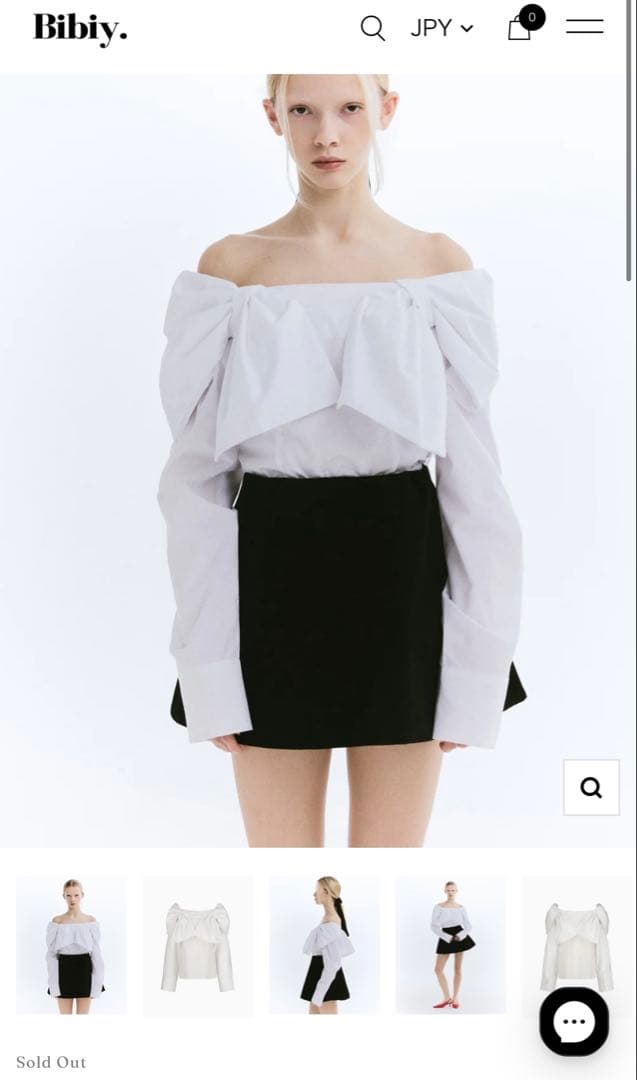 【完売】Bibiy MARGARET TOP ホワイト【正規品】