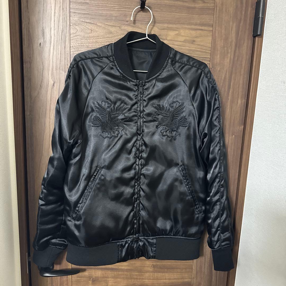 ALPHA INDUSTRIES リバーシブルスカジャン Sサイズ ブラック ブランド古着】リバーシブル スカジャン（スカジャン）｜Alpha