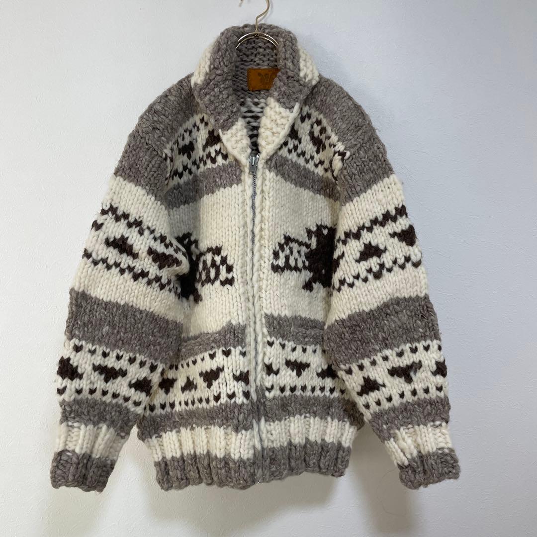 カナダ製　カウチンセーター　アウター　あったか　ウール100% 冬　XL ペア