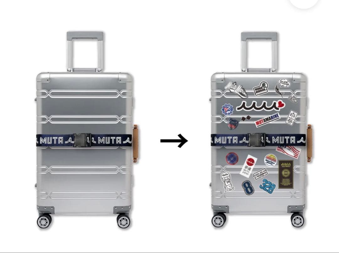 MUTA MARINE アルミニウムTSA付きスーツケース60L - メルカリ