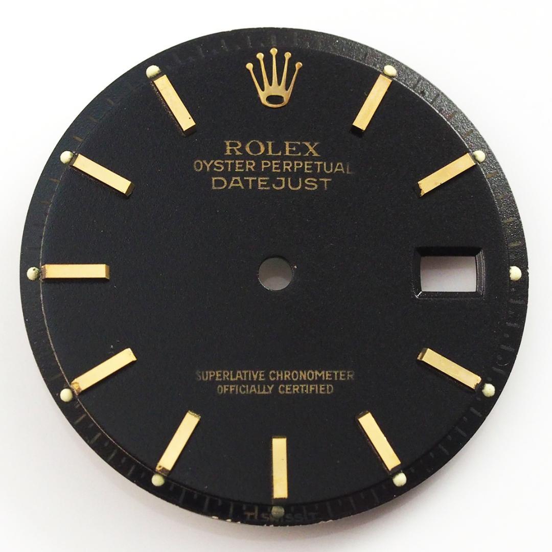 純正 ROLEX 1601 1603 文字盤 マットブラック デイトジャスト