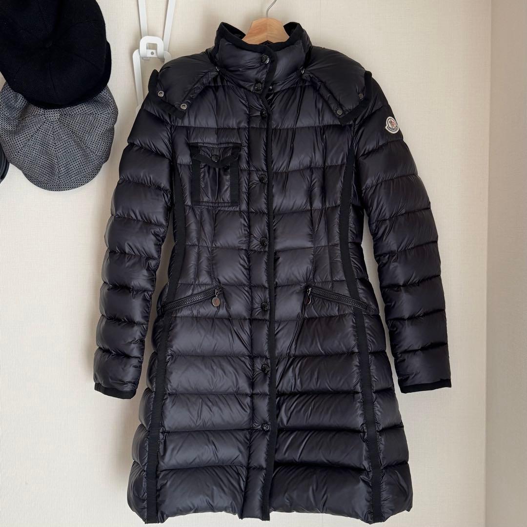 MONCLER エルミンヌ　ブラック　サイズ0 MONCLER モンクレール ブラック HERMINE エルミンヌ サイズ00 - メルカリ