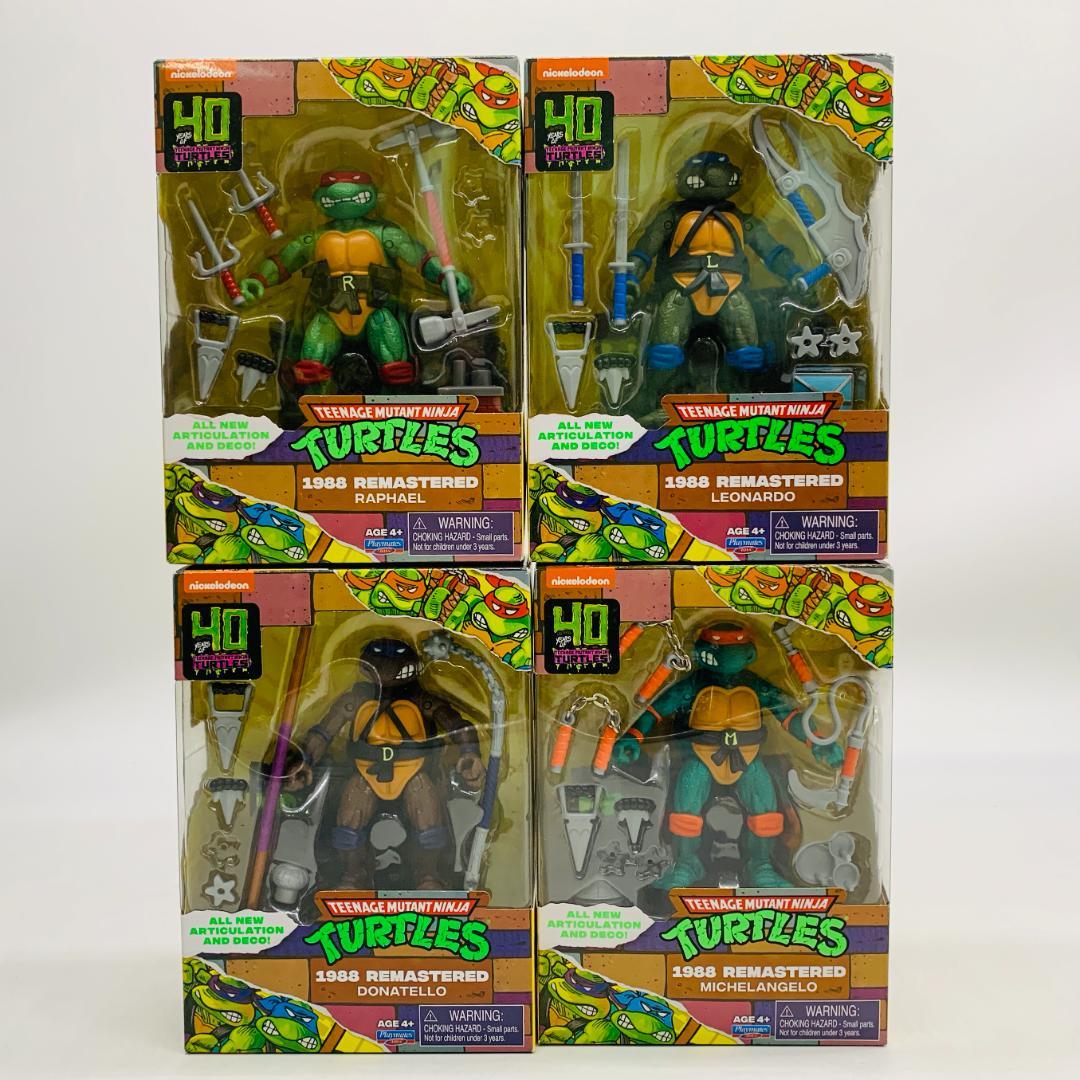 プレイメイツ ミュータント・タートルズ 40周年 1988リマスター 4体