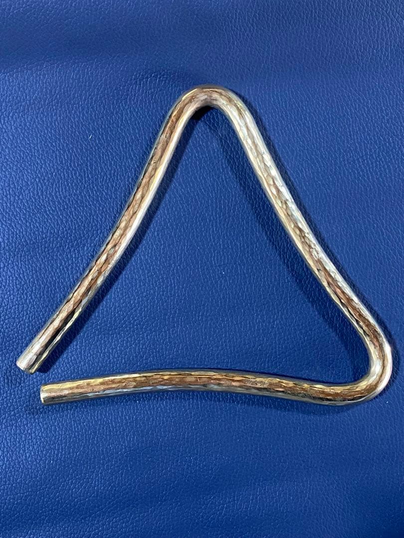 トライアングル 自作 真鍮製 10mm×15cm