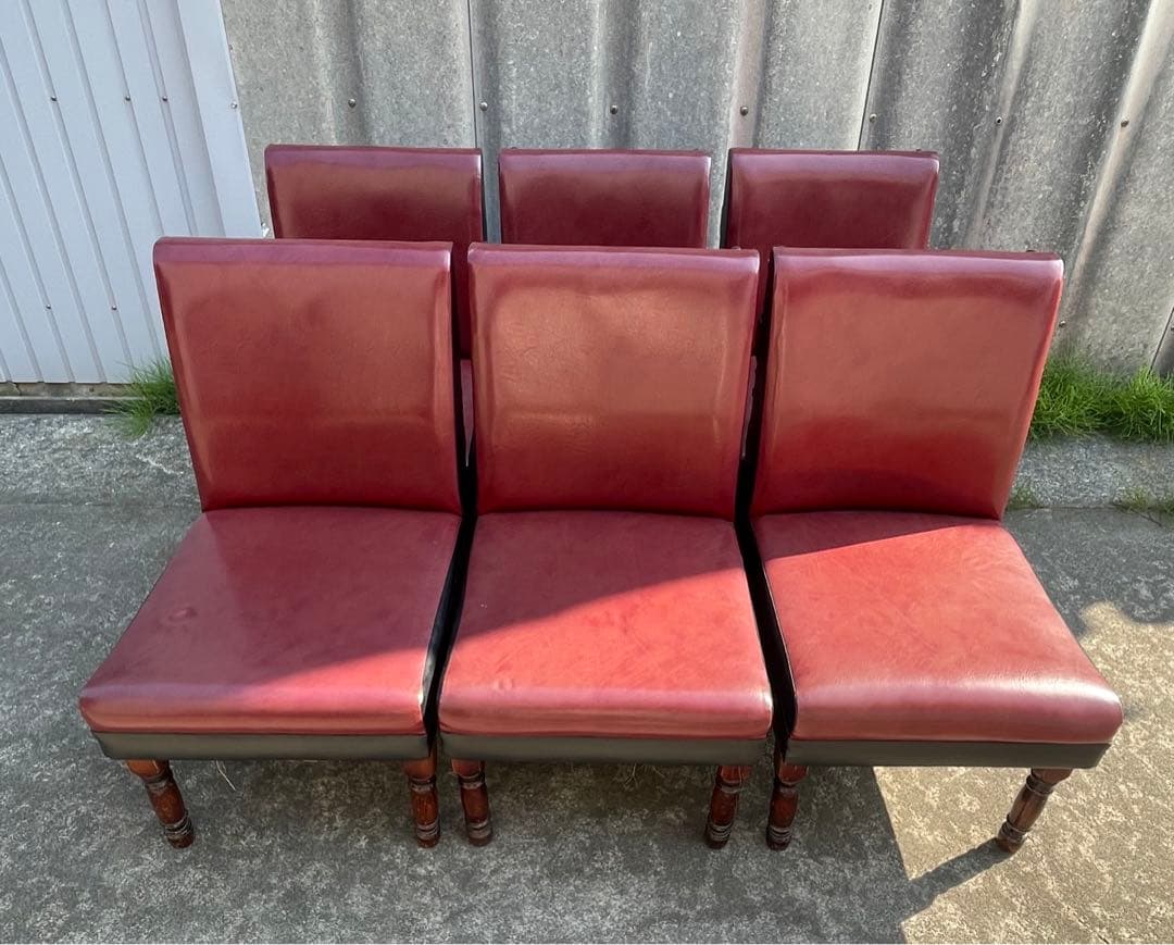 ビンテージ/レトロ/光製作所/HIKARI/喫茶店/スナックチェア/椅子/合皮③