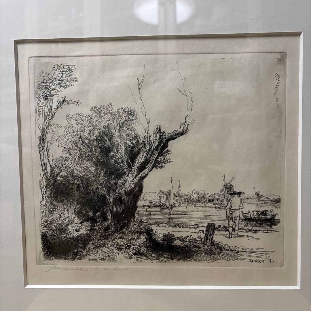 レンブラント銅版画復刻版「オンバル」 - メルカリ