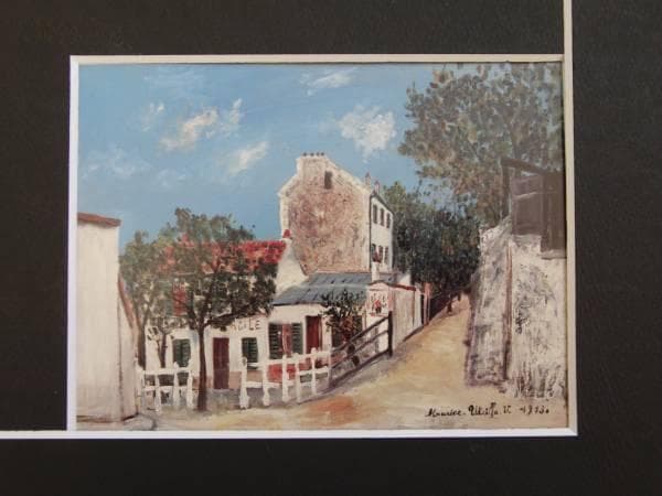 ユトリロ、ラパン・アジル、希少画集画、新品額装付