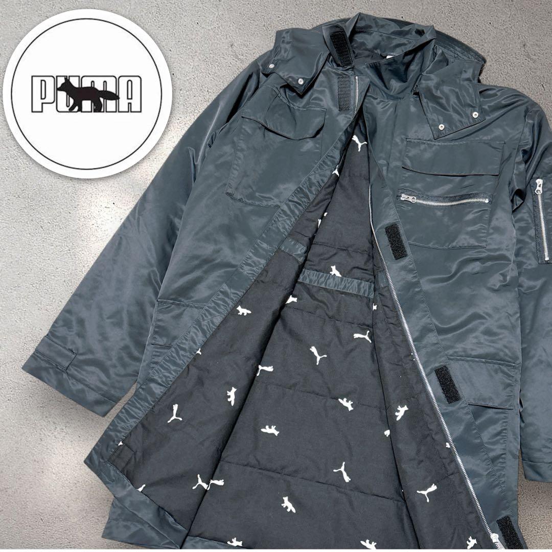 コラボ✨ 希少 【未使用級】 メゾンキツネ × プーマ ベンチコート 黒 M