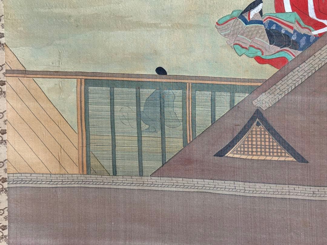 大和絵 絹本肉筆 光文筆 掛軸 古美術 送料込み250618 - メルカリ