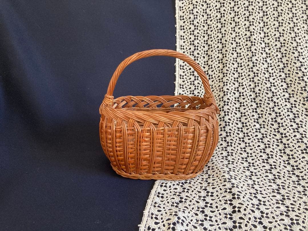 フランスアンティーク ミニチュア ドール用パニエ・かご・バスケット