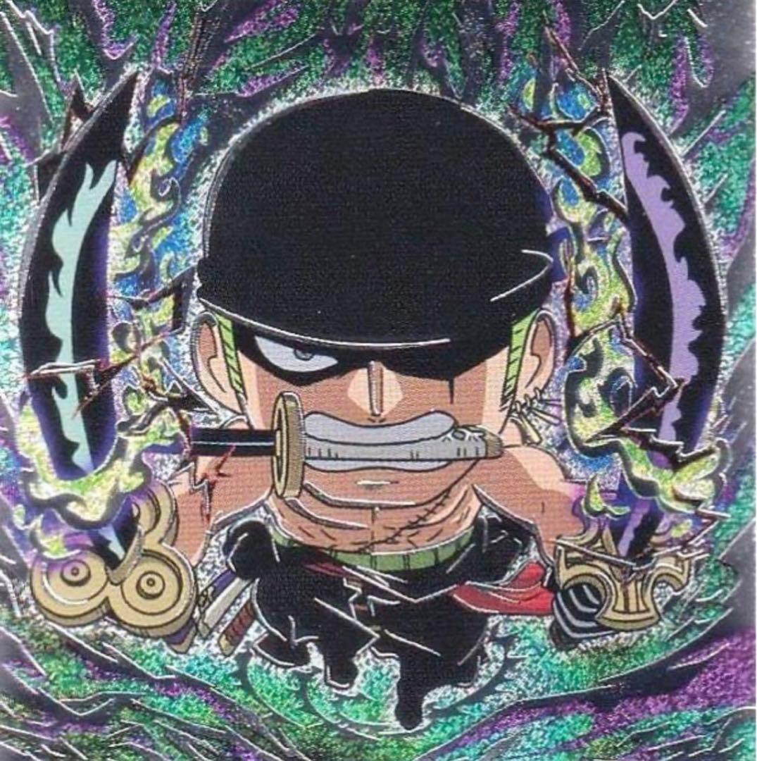 シークレット ゾロ ワンピース大海賊シールウエハースLOG.6 - メルカリ