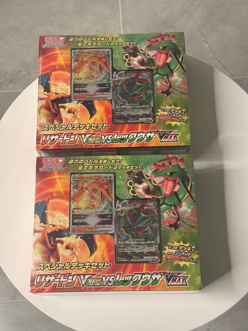 【新品未使用】ポケモンカード　リザードンvs レックウザ　スペシャルデッキセット