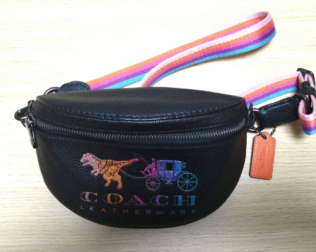 COACH恐竜柄革ウエストポーチ COACH - レキシー恐竜ウエストポーチ❤️ボディバッグ コーチ❤️新品