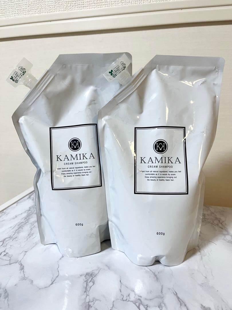 [KAMIKA]オールインワンクリームシャンプーMN詰め替え600g2個セット