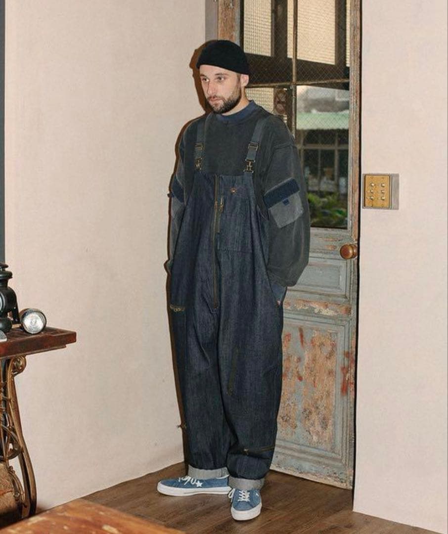 464クラブスタボーン　ダークデニム オーバーオール デニムオーバーオール キッズ | STAR OVERALL 1923 -BASE SHOP-