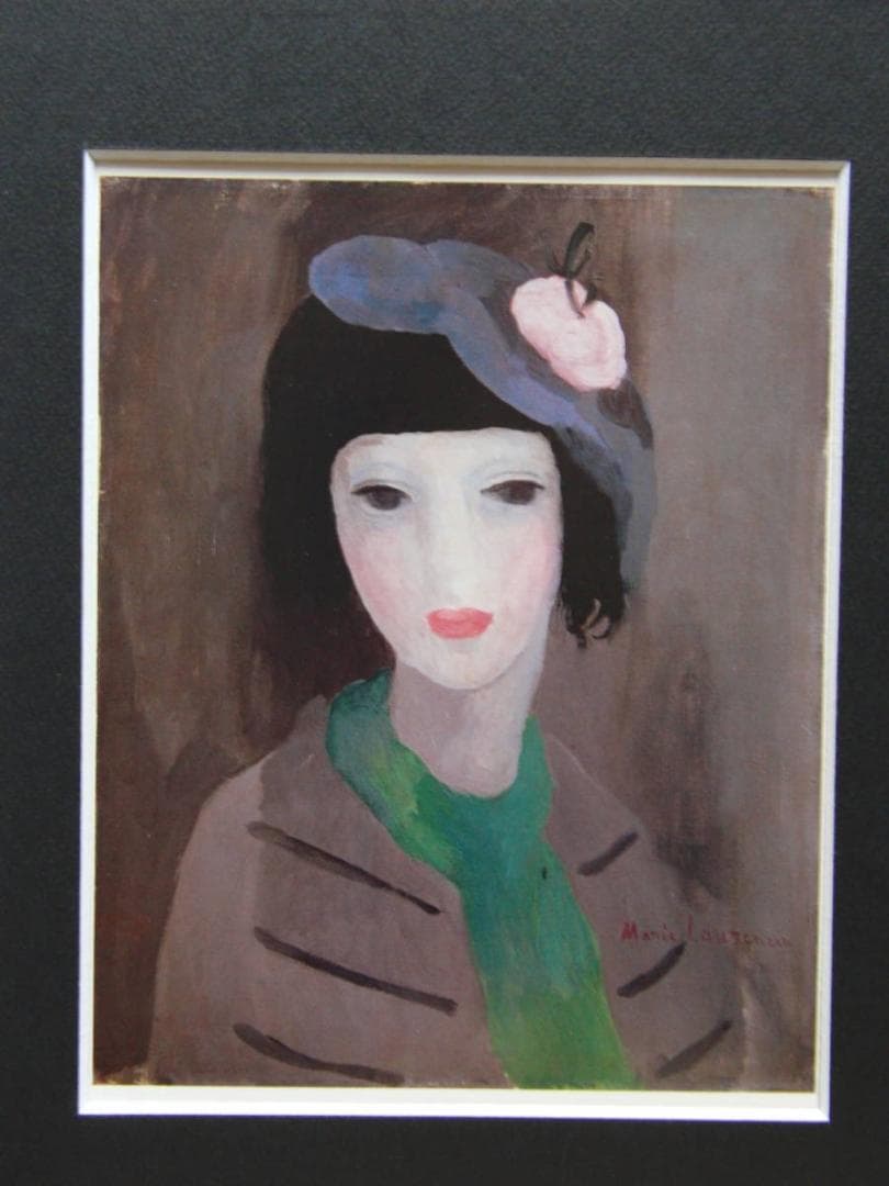 マリー・ローランサン、「少女」、希少画集・額装画