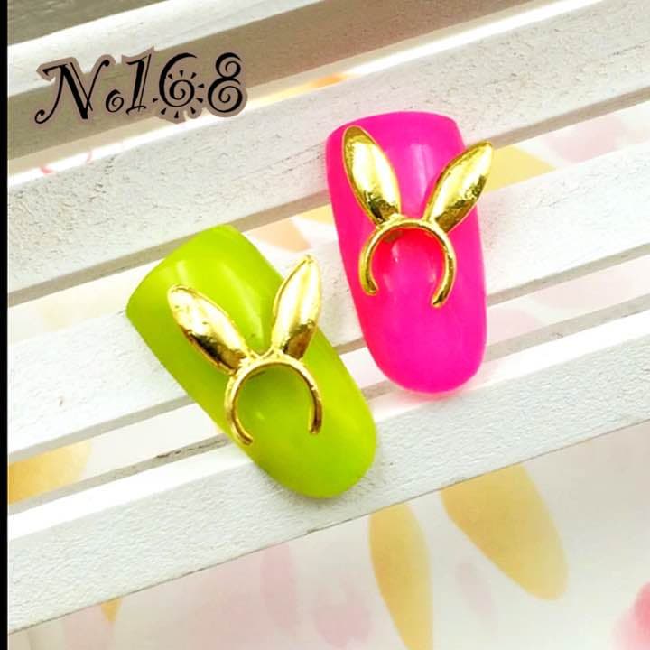 No168 ネイル うさ耳 うさぎ バニー